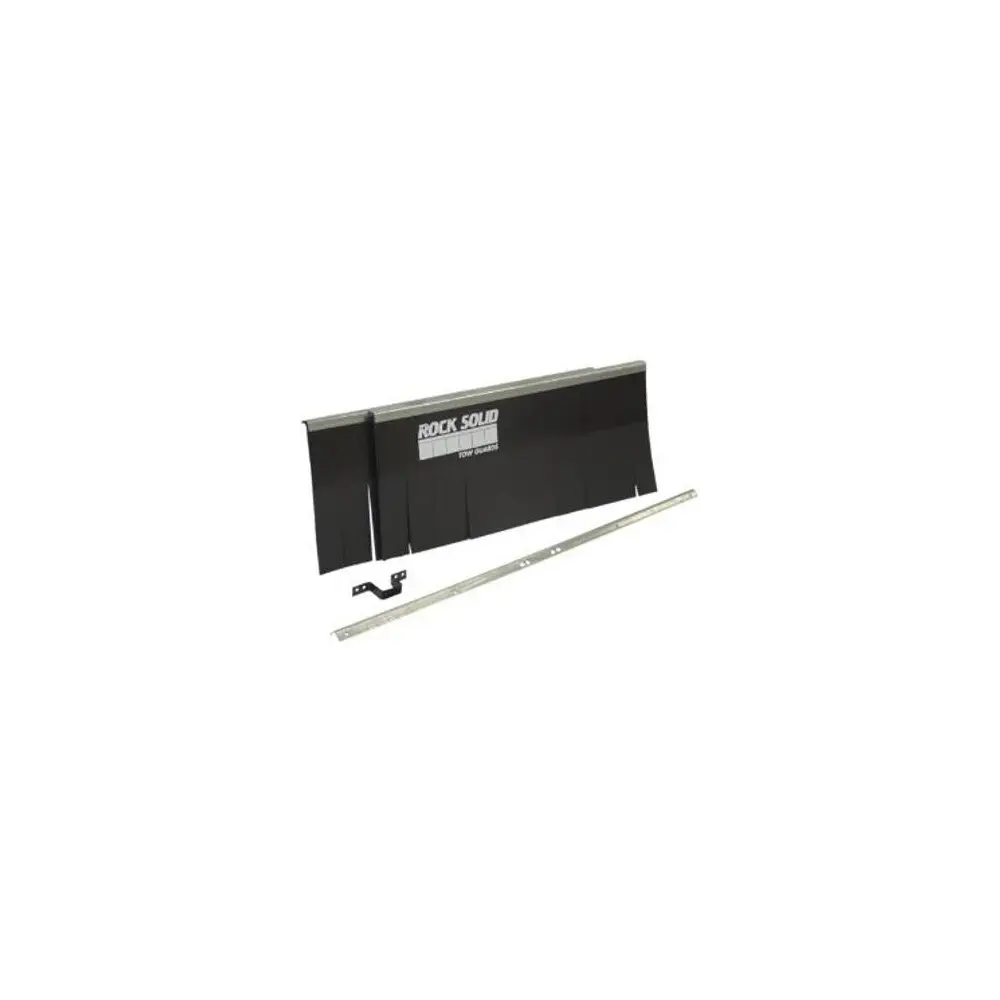 Towing Vehicle Rock Shield - Thermoplastic Black rubber strips - 01868